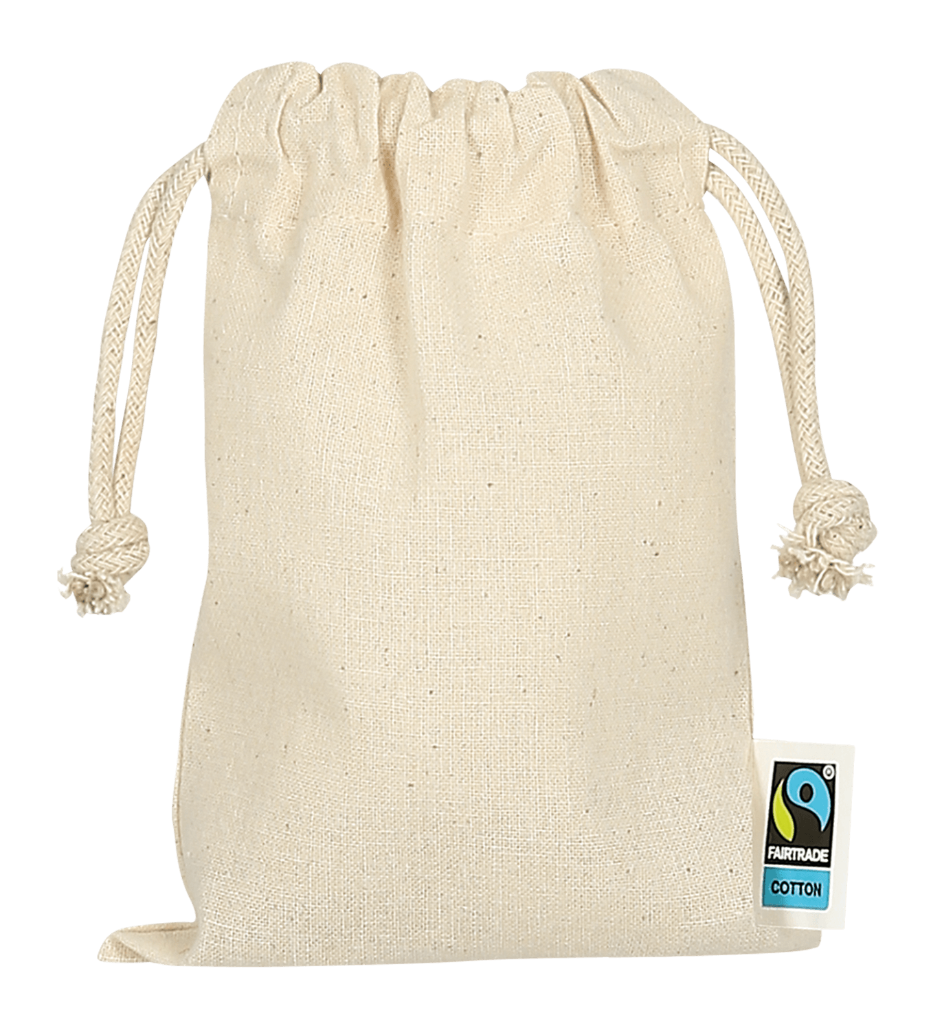 Zuziehbeutel aus Fairtrade-Baumwolle