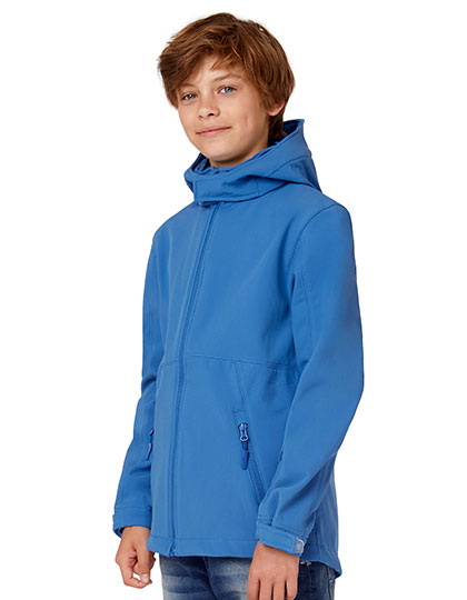 Kids Hooded Softshell Jacket