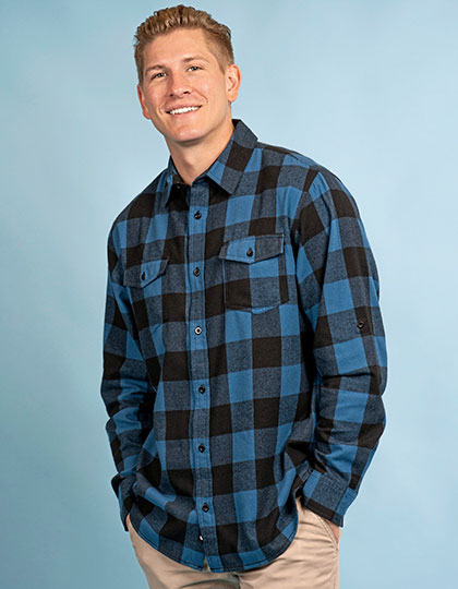 Woven Plaid Flannel Shirt
