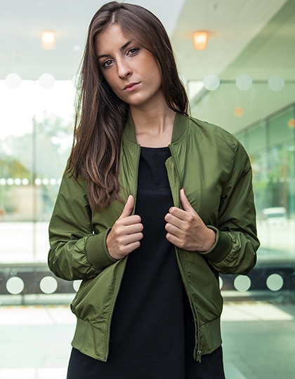 Ladies� Nylon Bomber Jacket