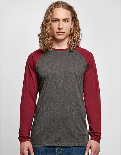 Men�s Contrast Raglan Longsleeve T-Shirt
