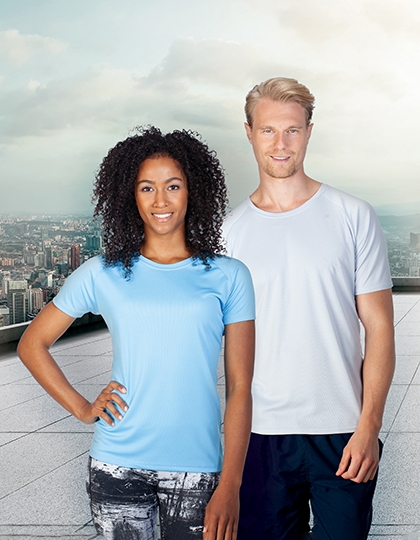 Ladies Rainbow Tech Tee