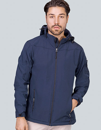 Men�s Hooded Soft-Shell Jacket