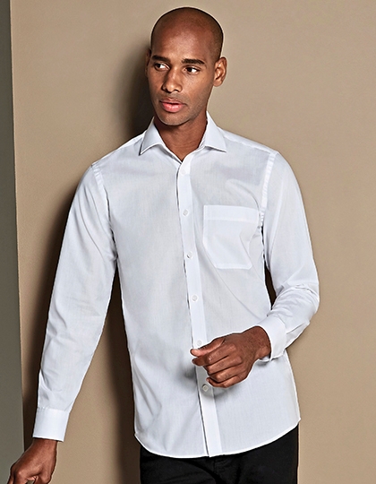Mens Tailored Fit Poplin Shirt Long Sleeve