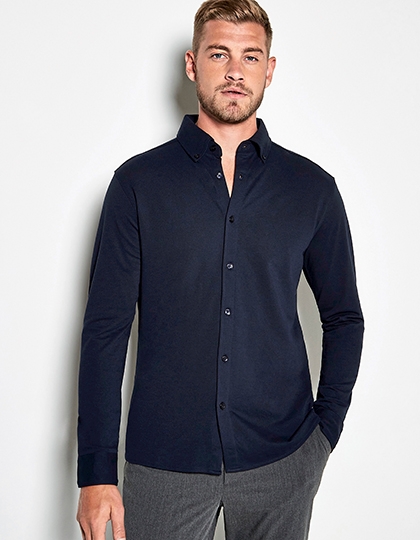 Tailored Fit Superwash 60 Pique Shirt Long Sleeve