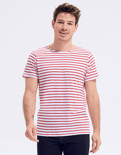 Men�s Round Neck Striped T-Shirt Miles