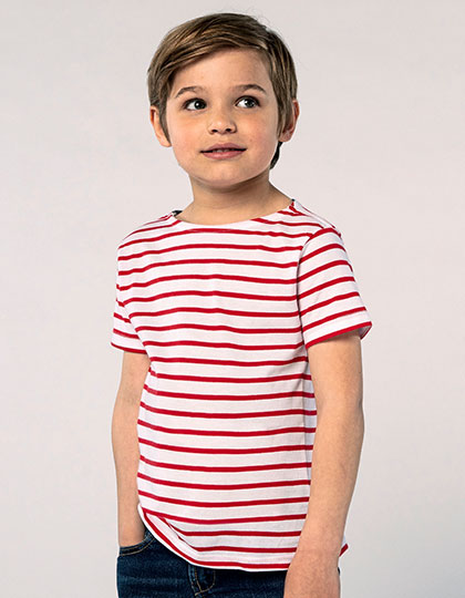 Kids Round Neck Striped T-Shirt Miles