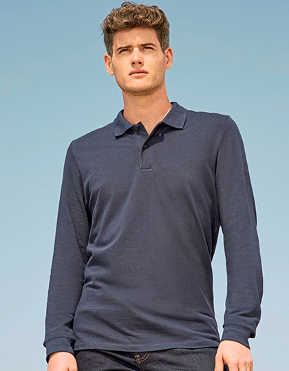 Men�s Long-Sleeve Piqu� Polo Shirt Perfect