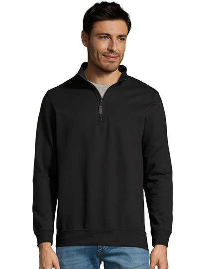 Men�s Zip High Collar Sweatshirt Stan