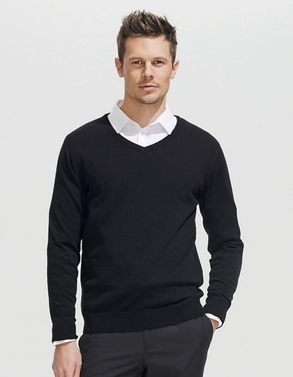 Mens V-Neck Sweater Galaxy