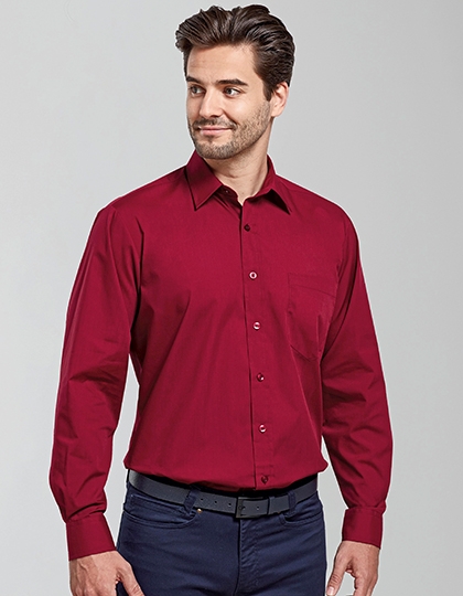 Mens Poplin Long Sleeve Shirt