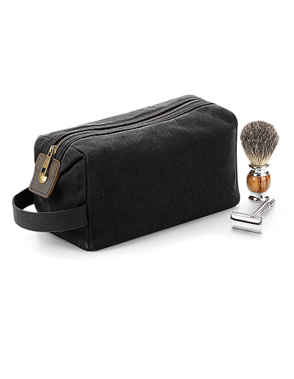  Heritage Waxed Canvas Wash Bag