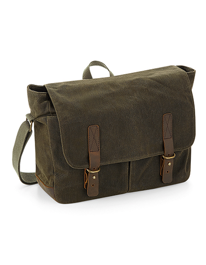  Heritage Waxed Canvas Messenger
