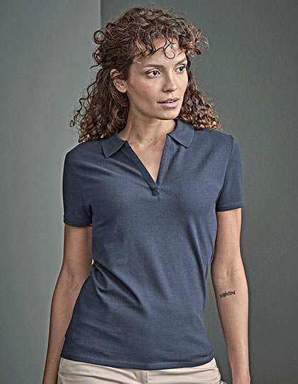 Women�s Luxury Stretch V-Neck Polo