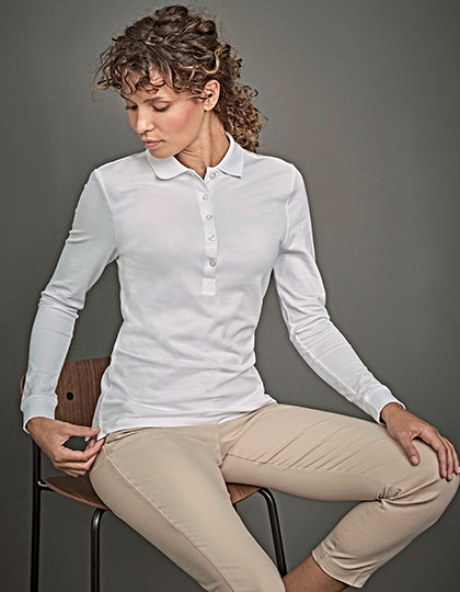Women�s Luxury Stretch Long Sleeve Polo