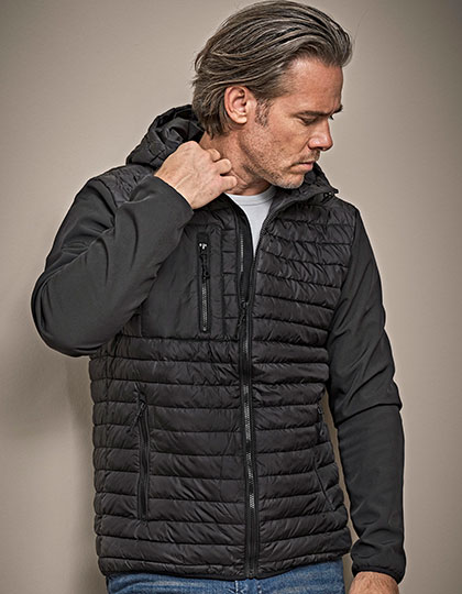 Men�s Hooded Crossover Jacket