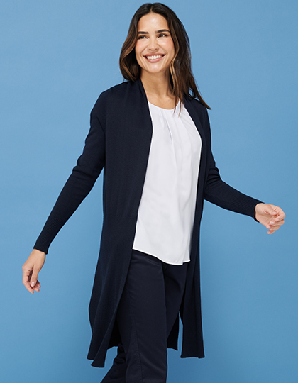 Ladies� Longline Open Cardigan