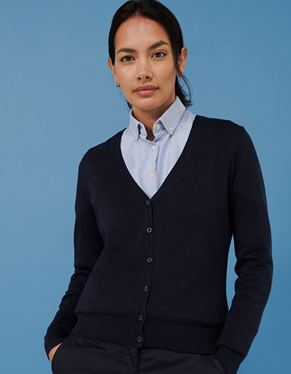 Ladies Lightweight V-Neck Short Cardigan