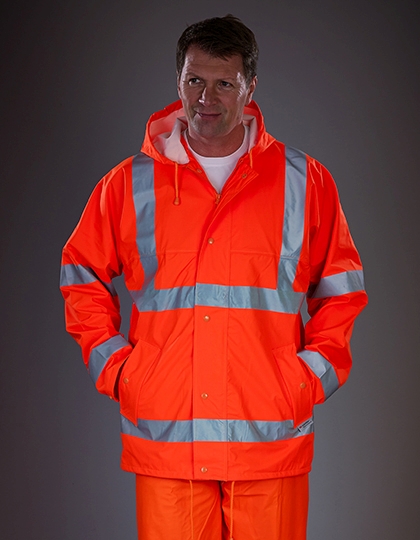 Hi-Vis Soft Flex Breathable Rain Jacket