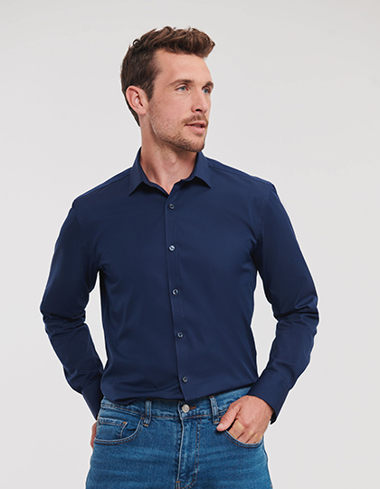 Men�s Long Sleeve Fitted Ultimate Stretch Shirt